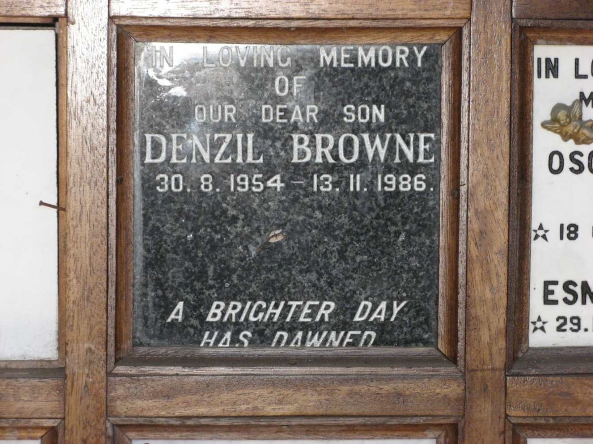 BROWNE Denzil 1954-1986