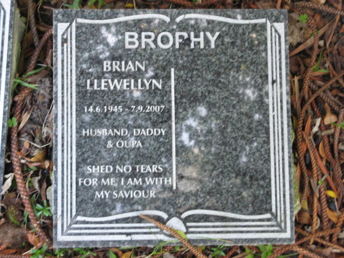 BROPHY Brian Llwellyn 1945-2007