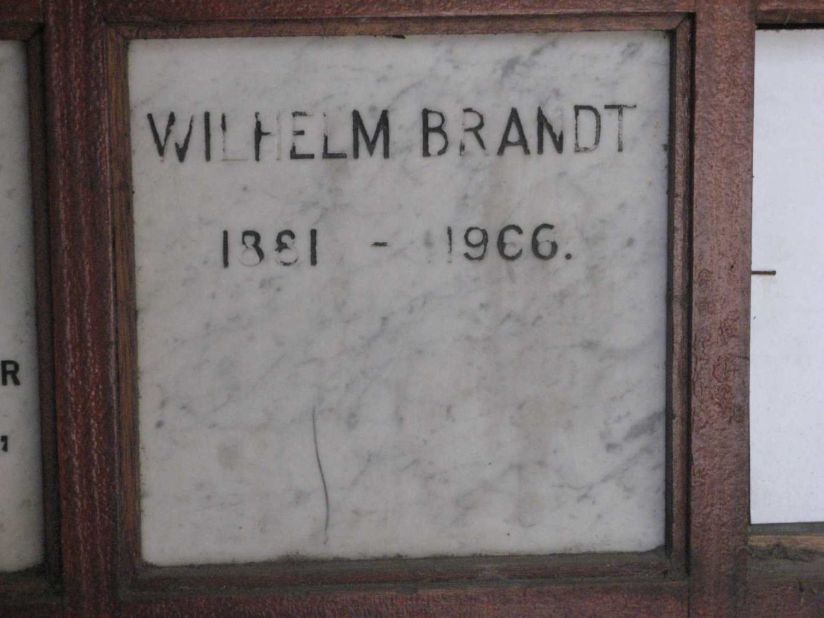 BRANDT Wilhelm 1881-1966