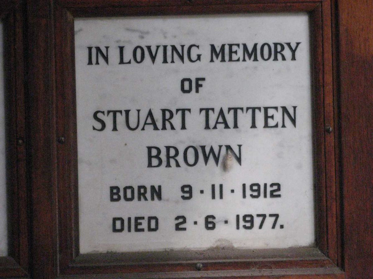 BROWN Stuart Tatten 1912-1977