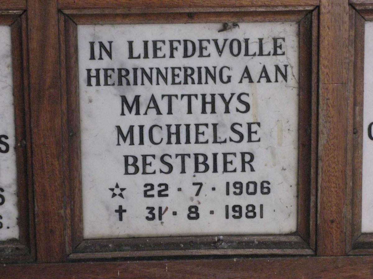 BESTBIER Matthys Michielse 1906-1981
