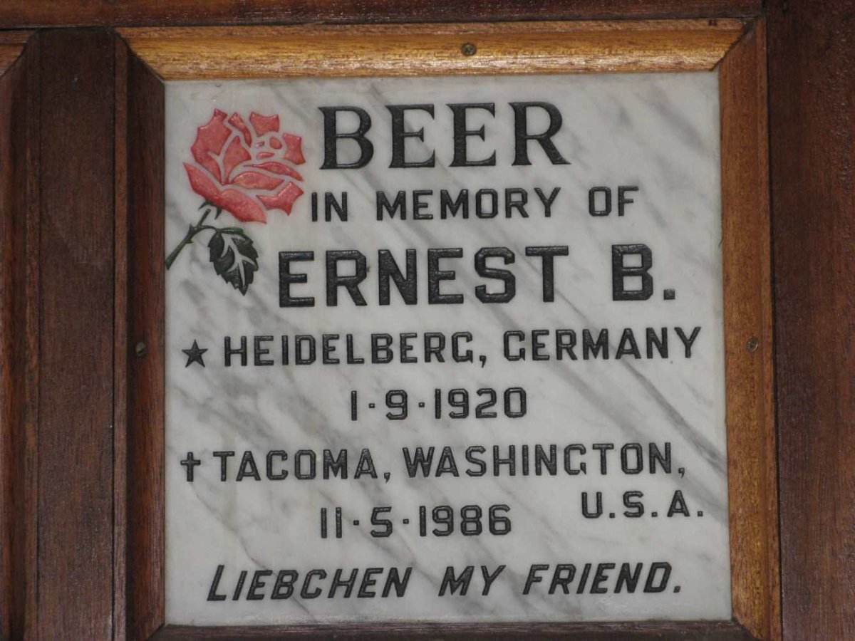BEER Ernest B. 1920-1986