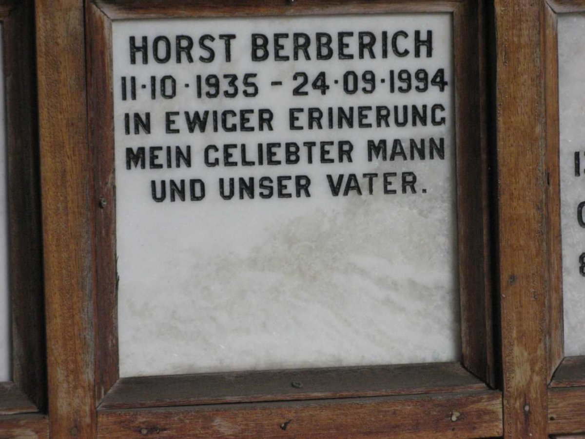 BERBERICH Horst 1935-1994