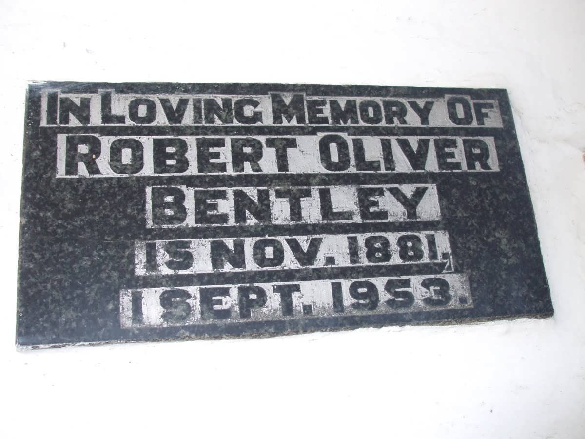 BENTLEY Robert Oliver 1881-1953