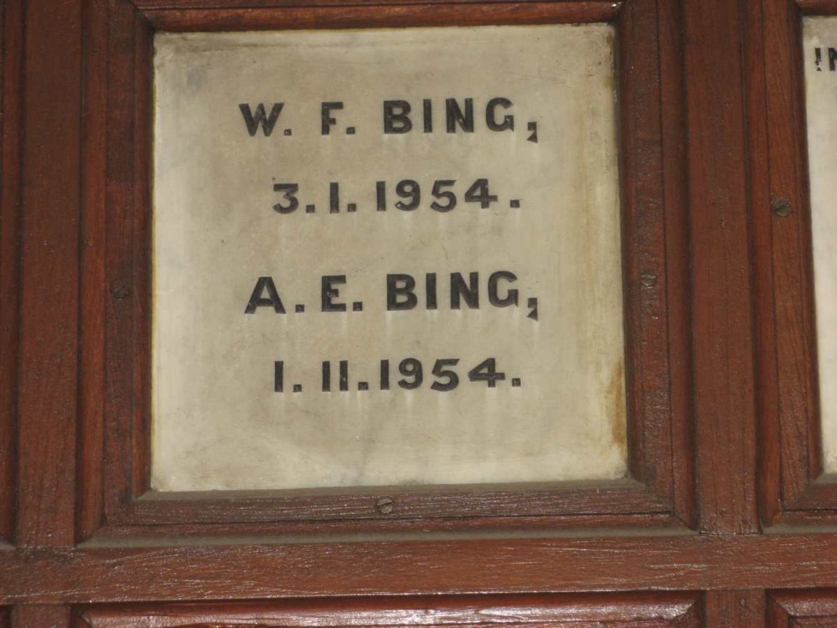 BING W.F. -1954 &amp; A.E. -1954