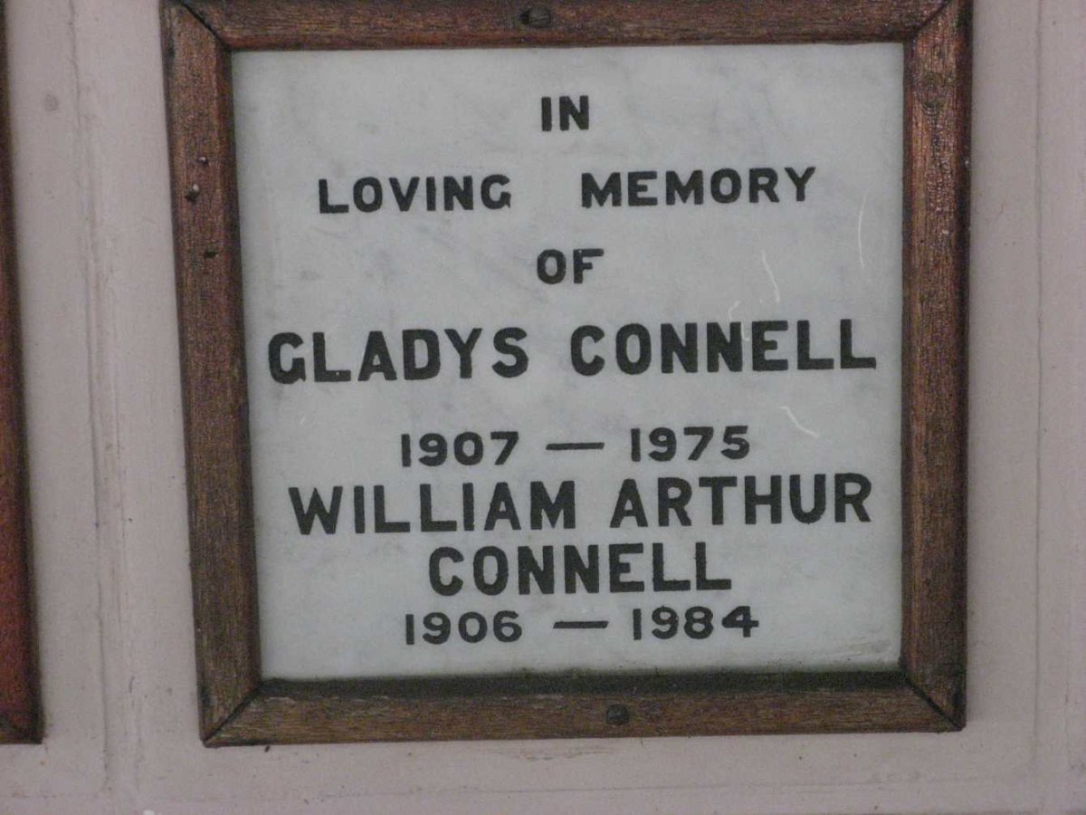 CONNELL William Arthur 1906-1984 &amp; Gladys 1907-1975