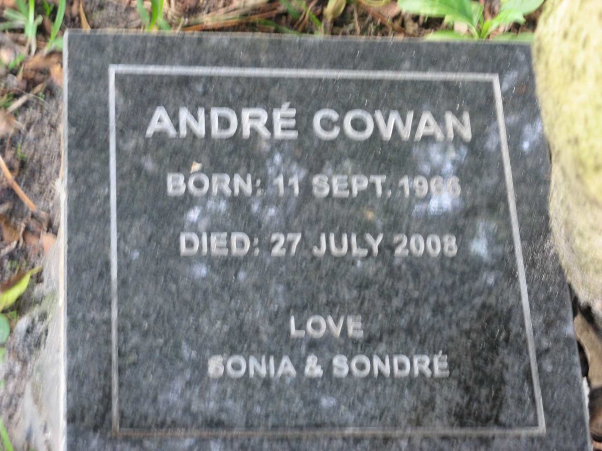 COWAN Andre 1966-2008