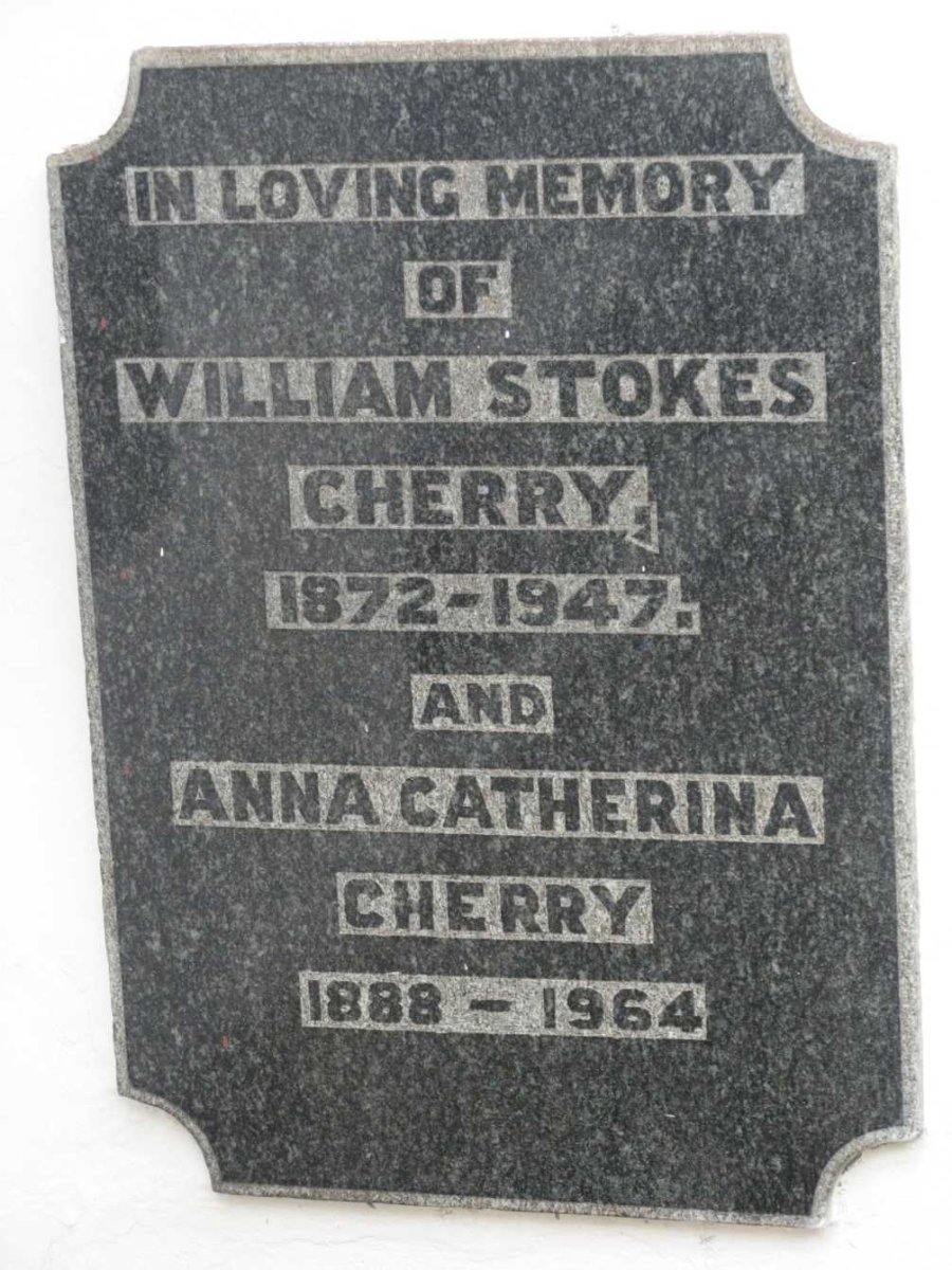 CHERRY William Stokes 1872-1947 &amp; Anna Catherina 1888-1964