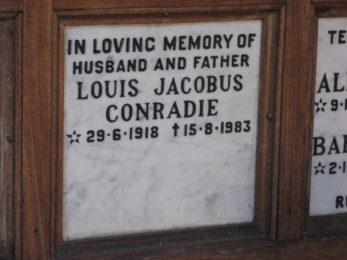CONRADIE Louis Jacobus 1918-1983