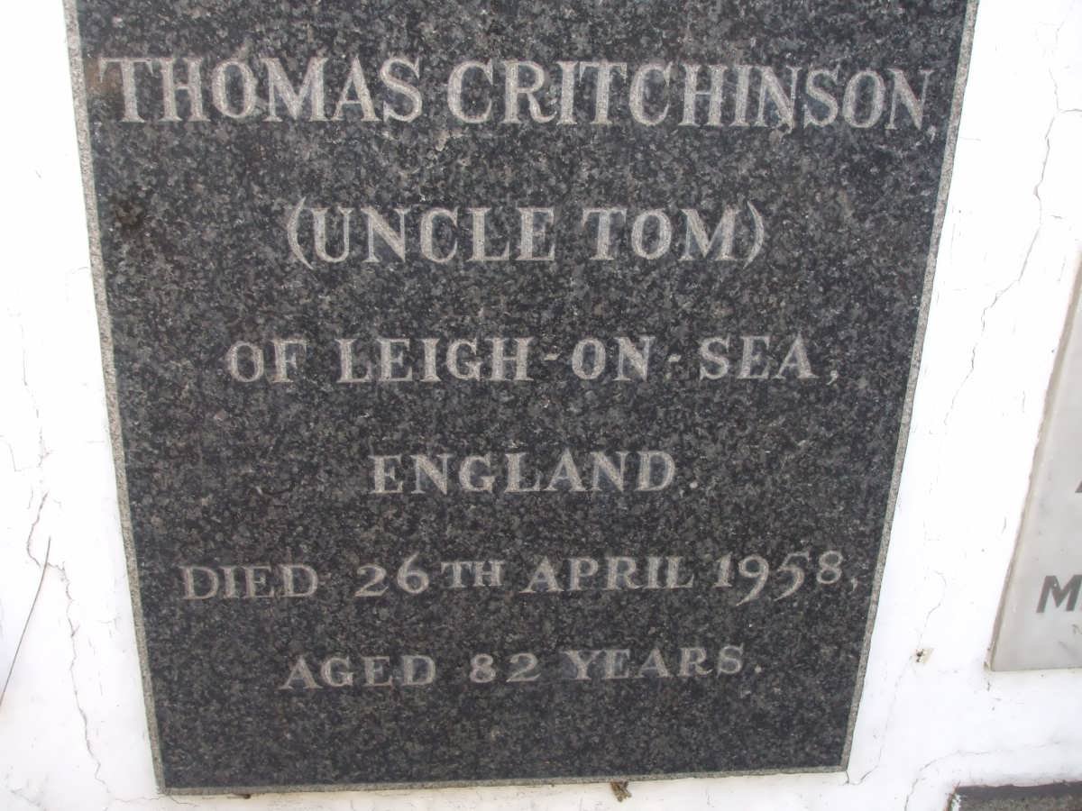 CRITCHINSON Thomas -1958