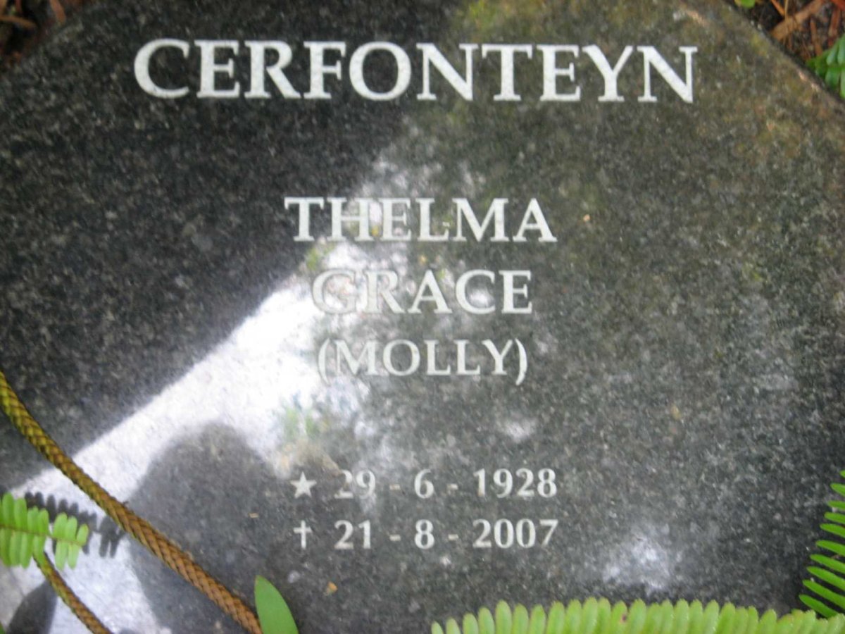 CERFONTEYN Thelma Grace 1928-2007