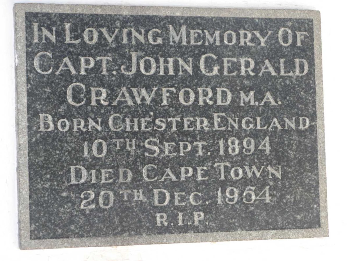 CRAWFORD John Gerald 1894-1954