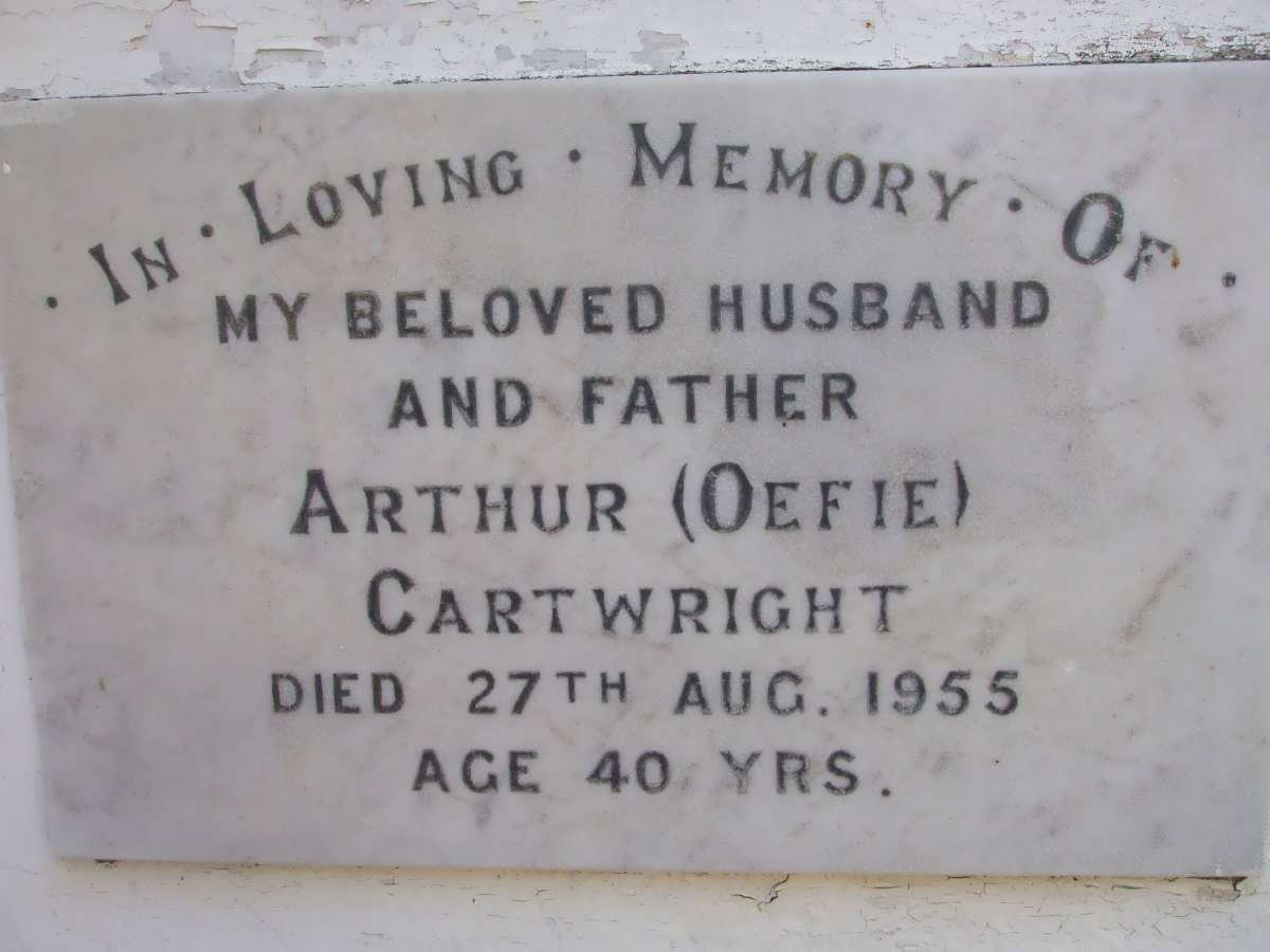 CARTWRIGHT Arthur -1955
