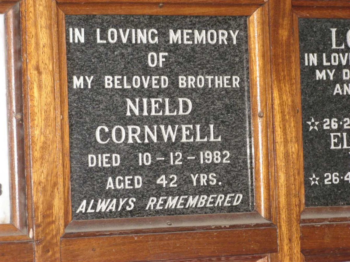 CORNWELL Nield -1982