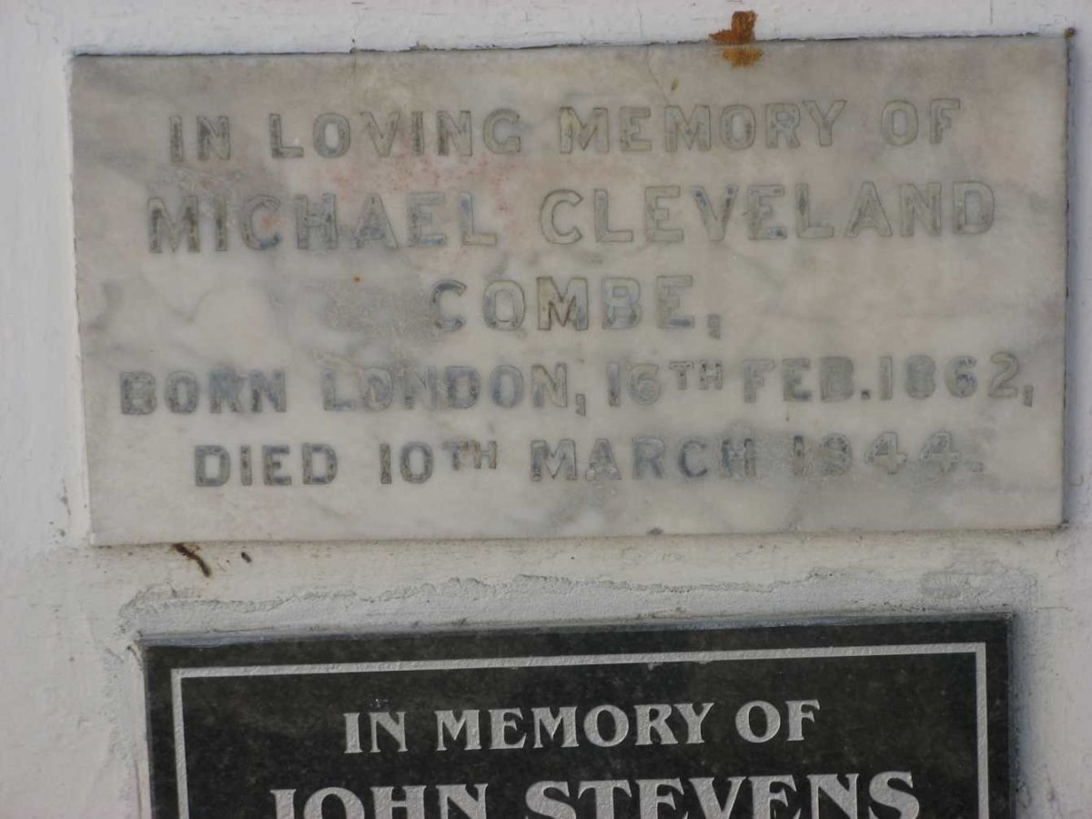 COMBE Michael Cleveland 1862-1944