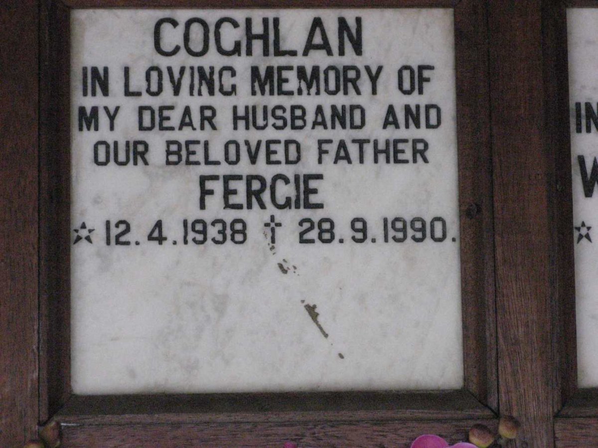 COGHLAN Fergie 1938-1990