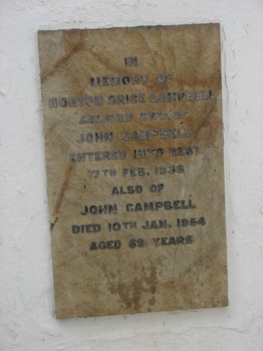CAMPBELL John -1954 &amp; Norton Grice -193?