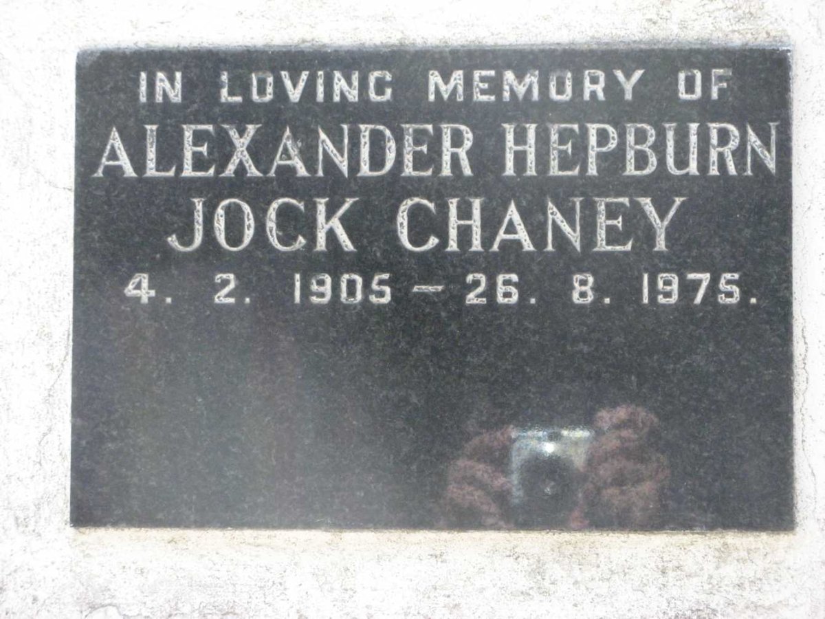 CHANEY Alexander Hepburn Jock 1905-1975