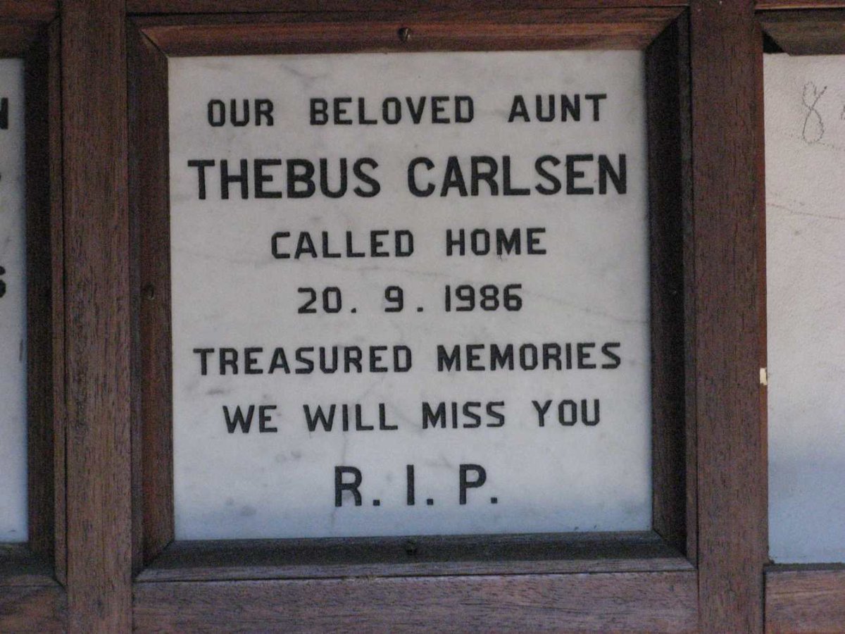 CARLSEN Thebus -1986