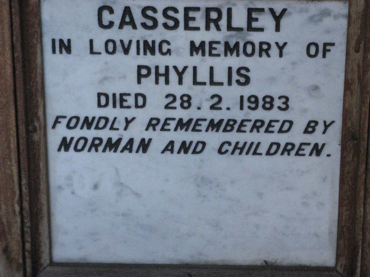 CASSERLEY Phyllis -1983