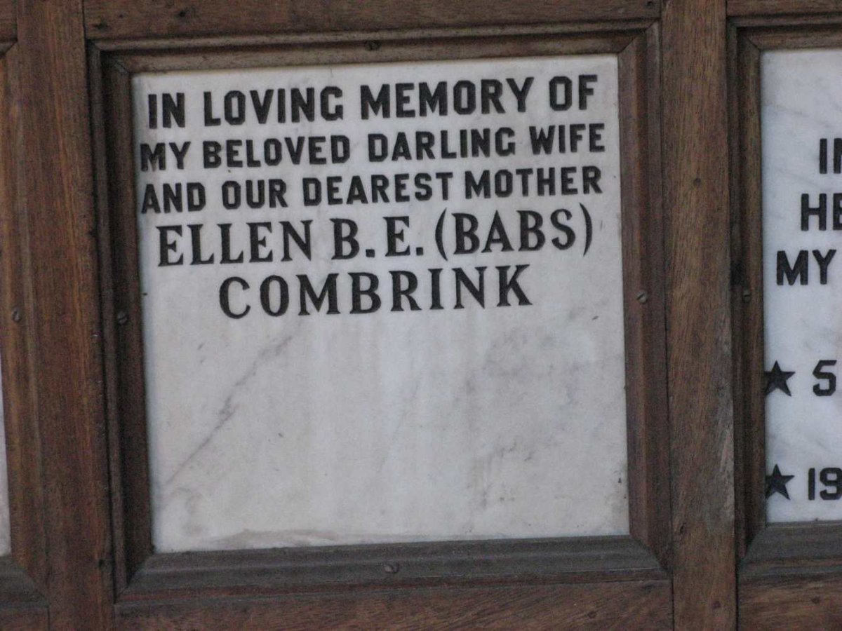 COMBRINK Ellen B.E.
