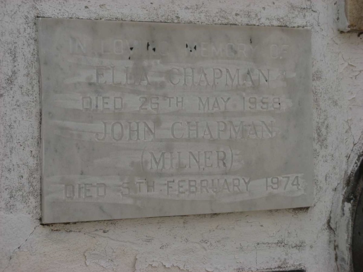 CHAPMAN John -1974 &amp; Ella -1958