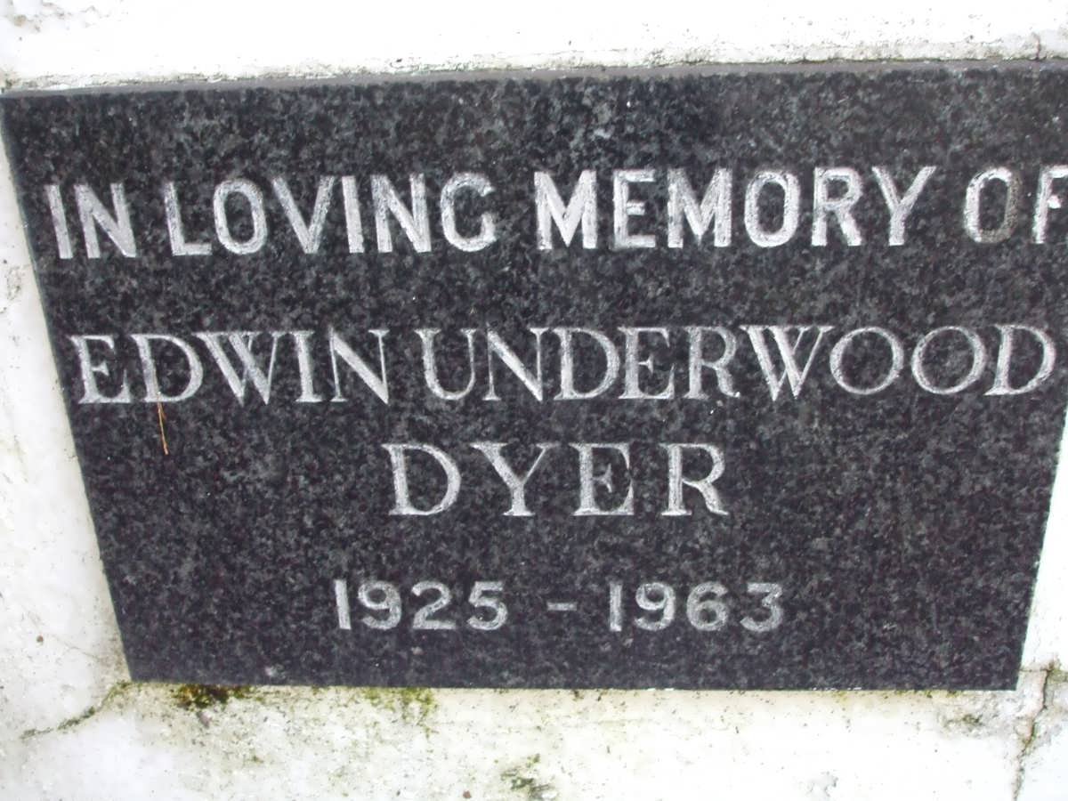 DYER Edwin Underwood 1925-1963