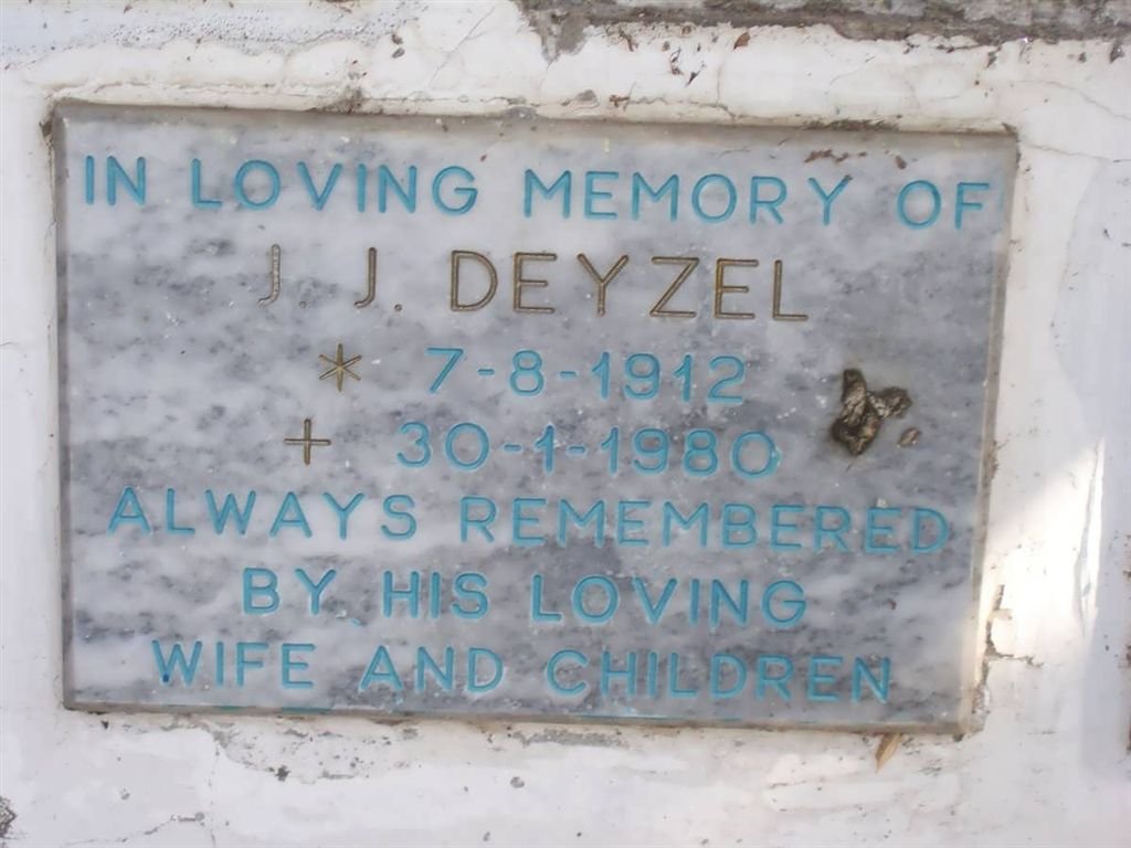 DEYZEL J.J. 1912-1980
