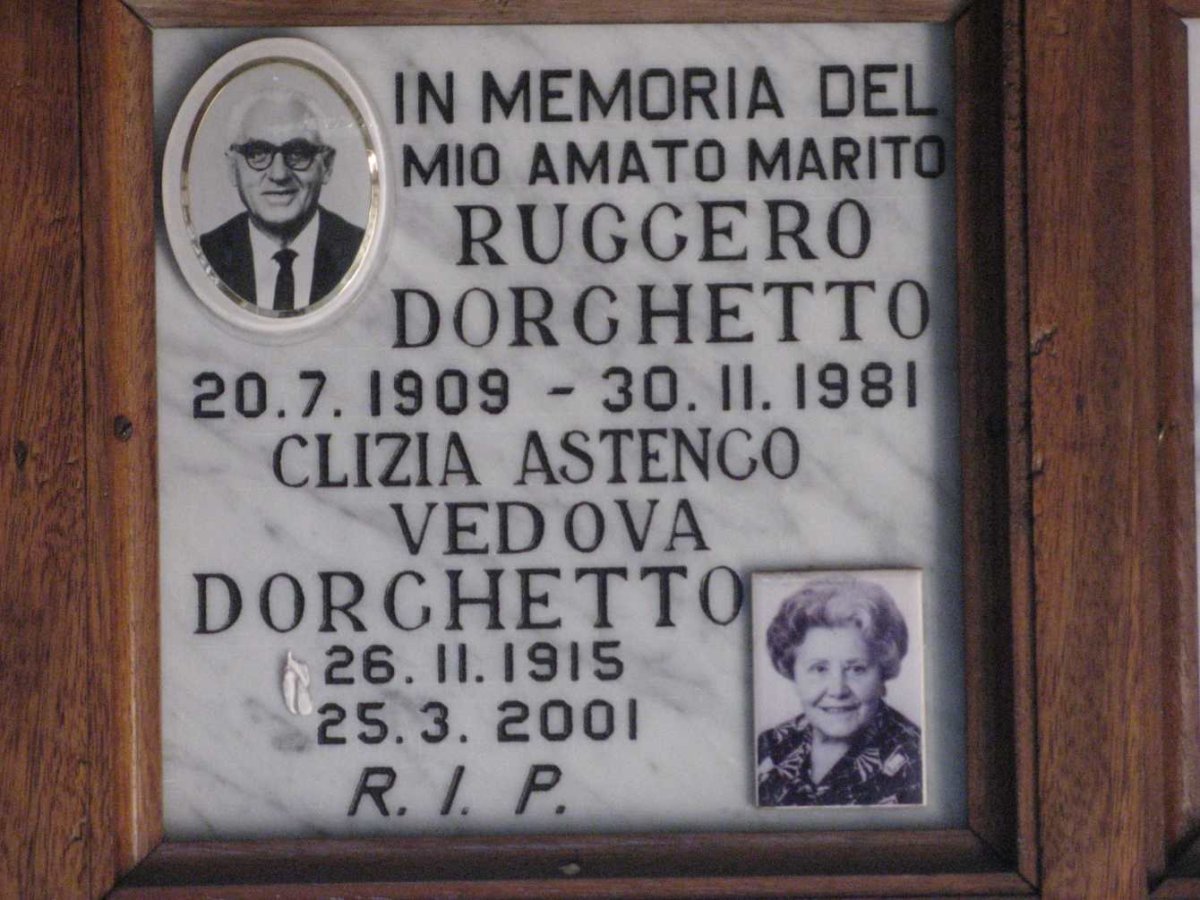 DORGHETTO Ruggero 1909-1981 &amp; Clizia Astengo Vedova 1915-2001