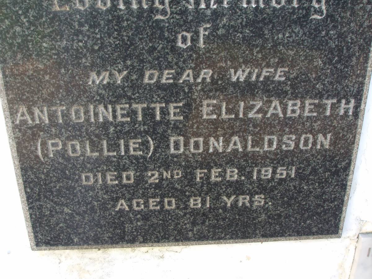 DONALDSON Antoinette Elizabeth -1951