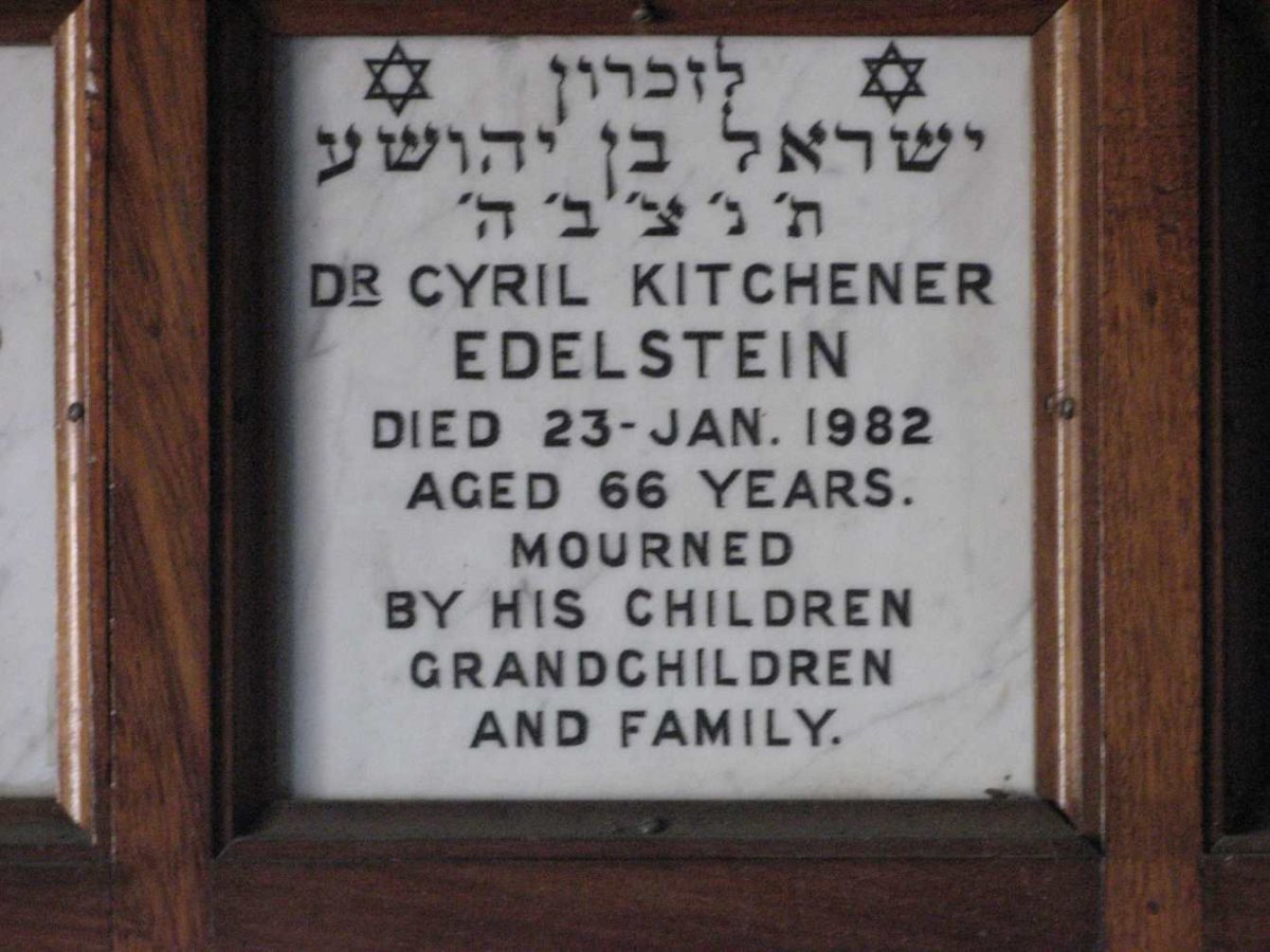 EDELSTEIN Cyril Kitchener -1982
