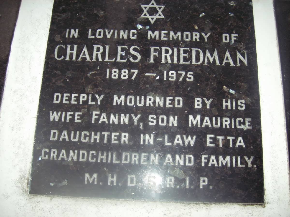 FRIEDMAN Charles 1887-1975