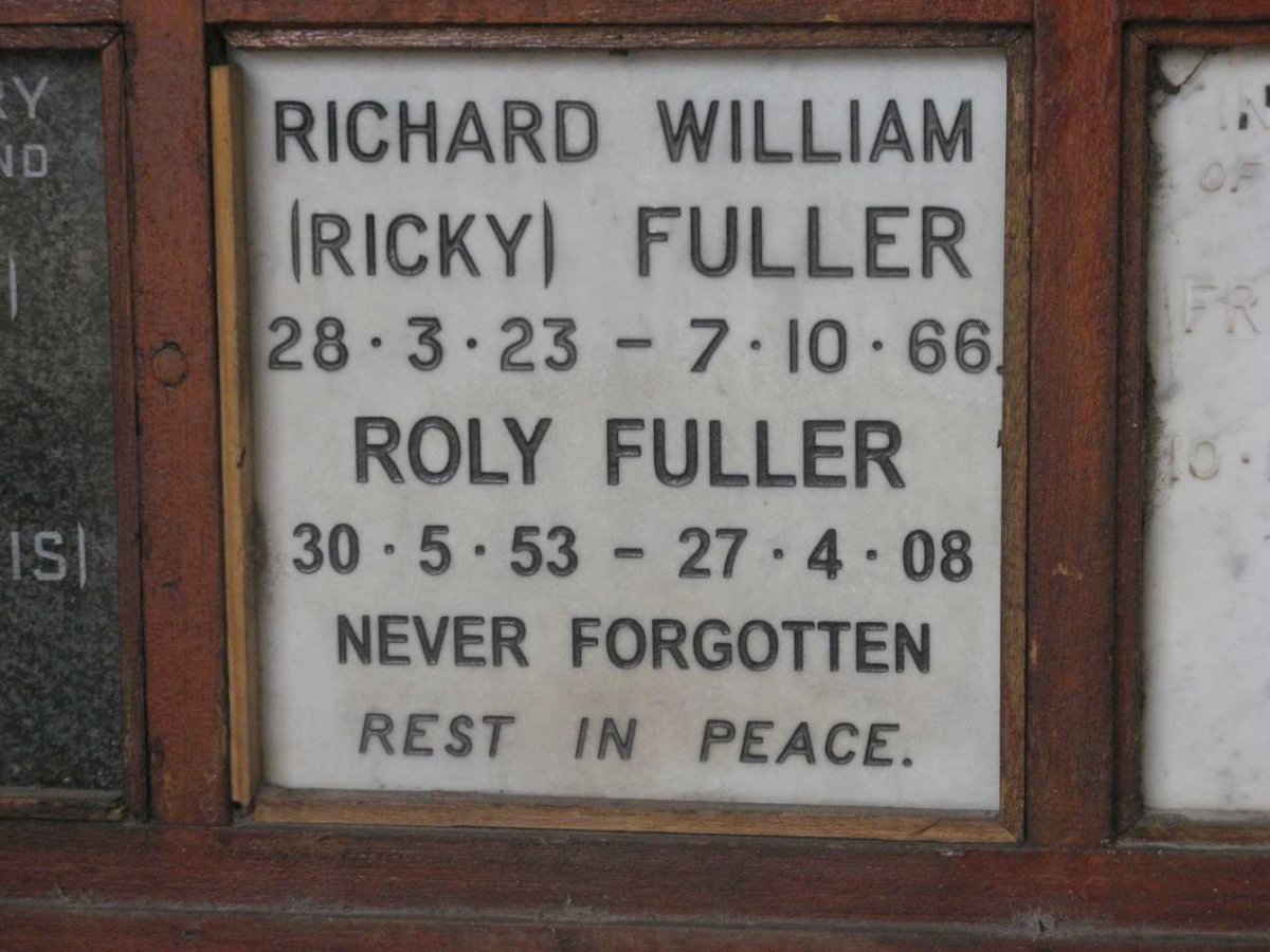 FULLER Richard William 1923-1966 :: FULLER Roly 1953-2008