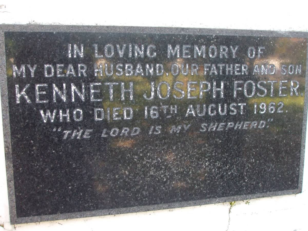 FOSTER Kenneth Joseph -1962