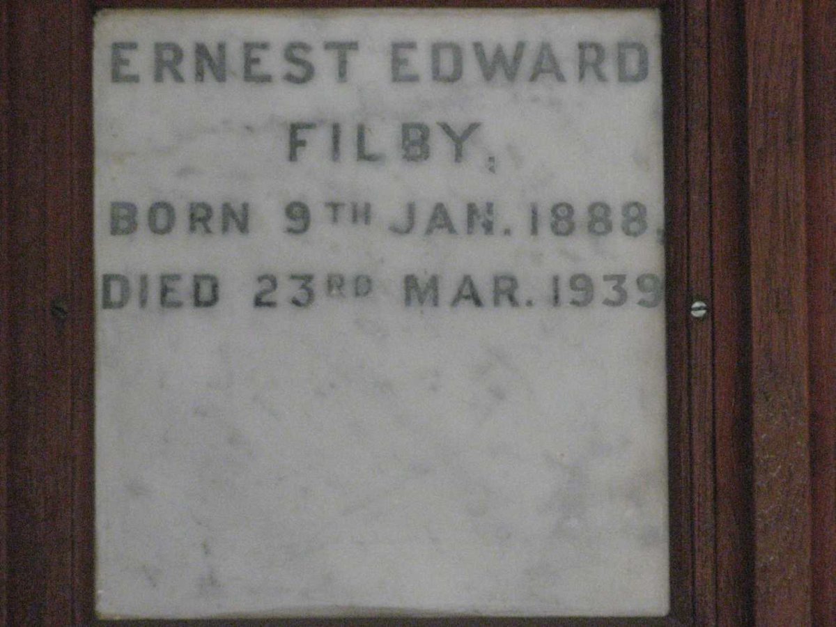 FILBY Ernest Edward 1888-1939