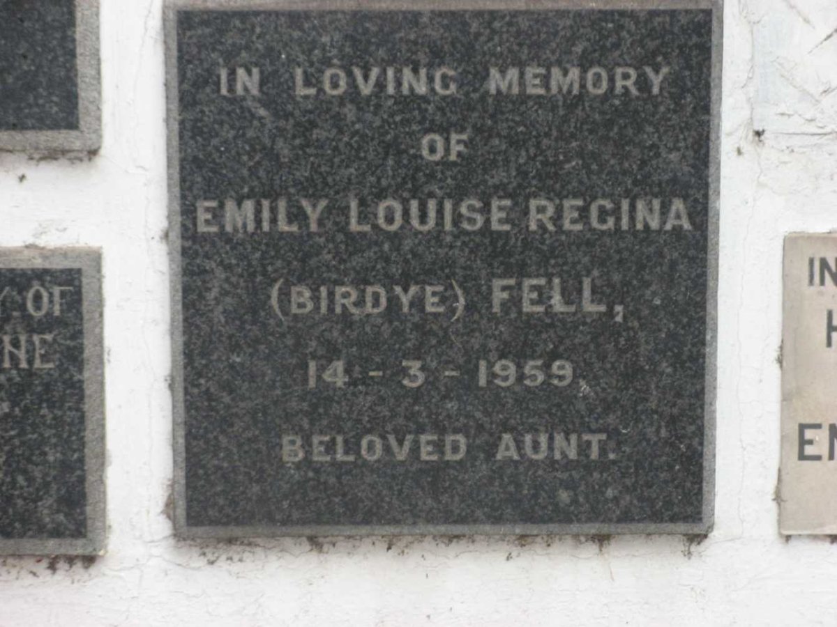 FELL Emily Louise Regina nee BIRDYE -1959