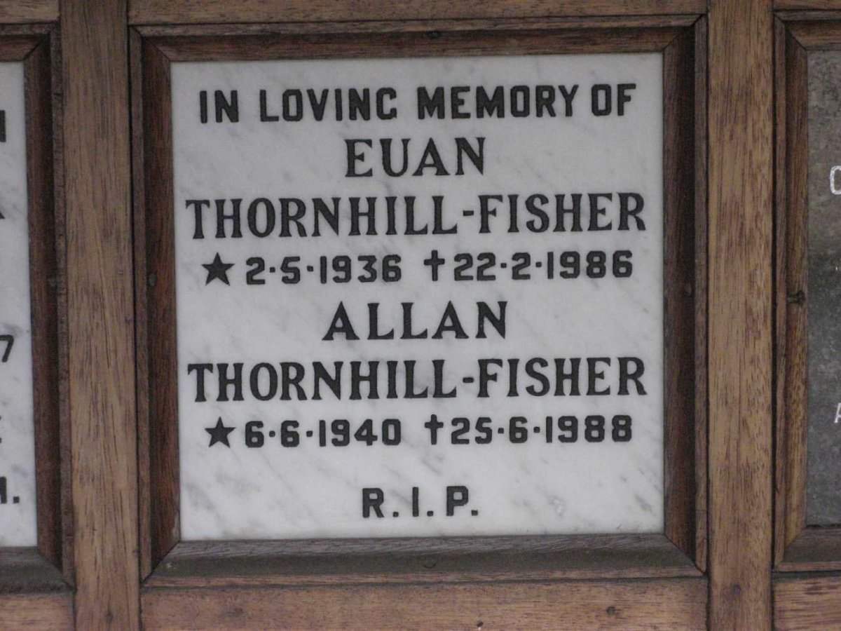 FISHER Euan, THORNHILL 1936-1986 :: THORNHILL-FISHER Allan 1940-1988