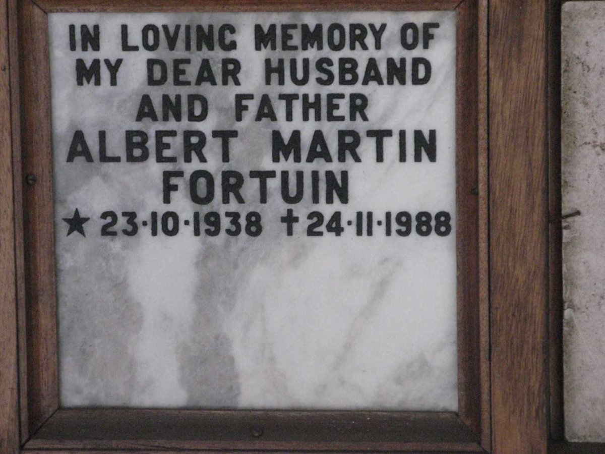 FORTUIN Albert Martin 1938-1988