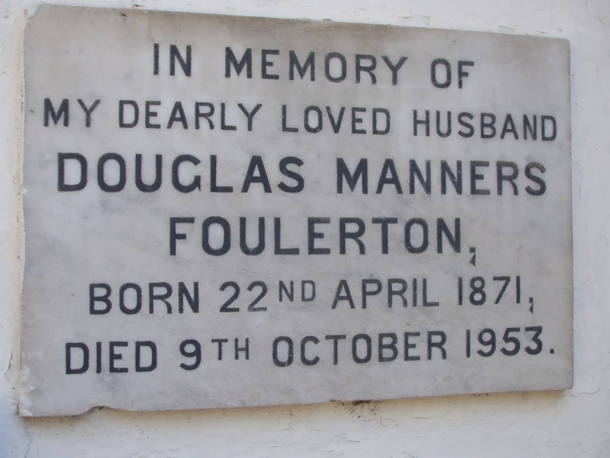 FOULERTON Douglas Manners 1871-1953