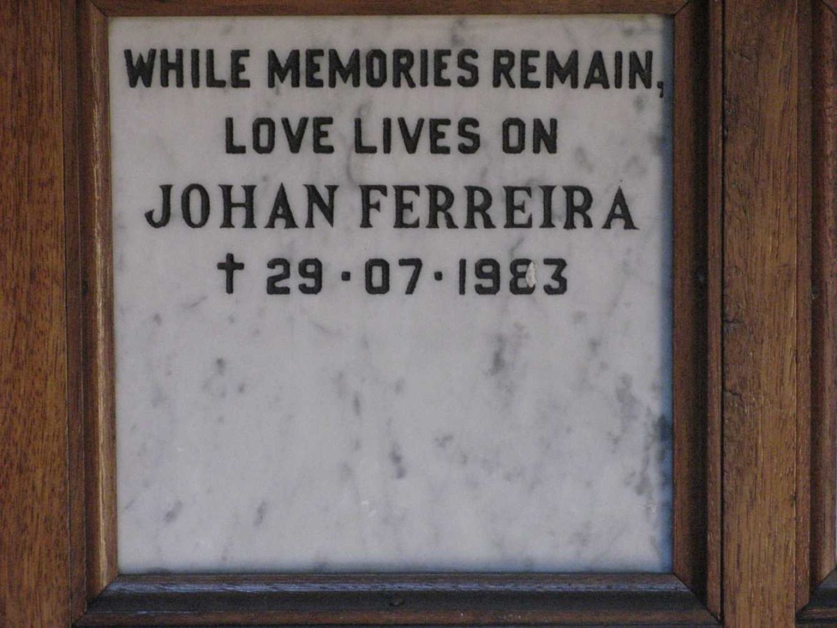 FERREIRA Johan -1983