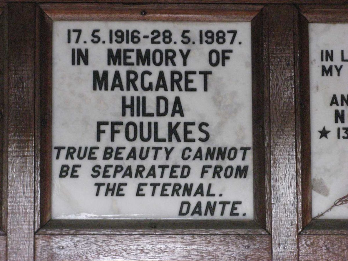 FFOULKES Margaret Hilda 1916-1987