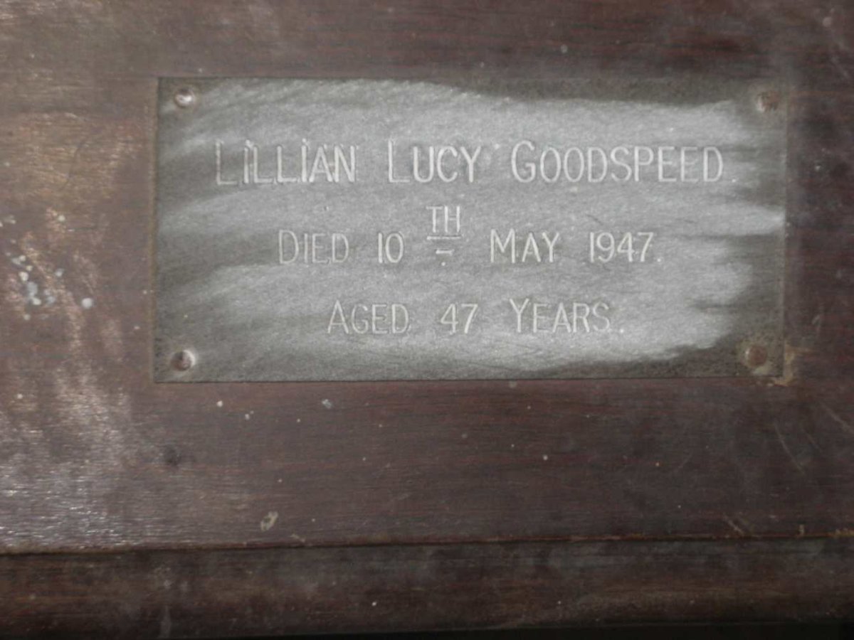 GOODSPEED Lillian Lucy -1947