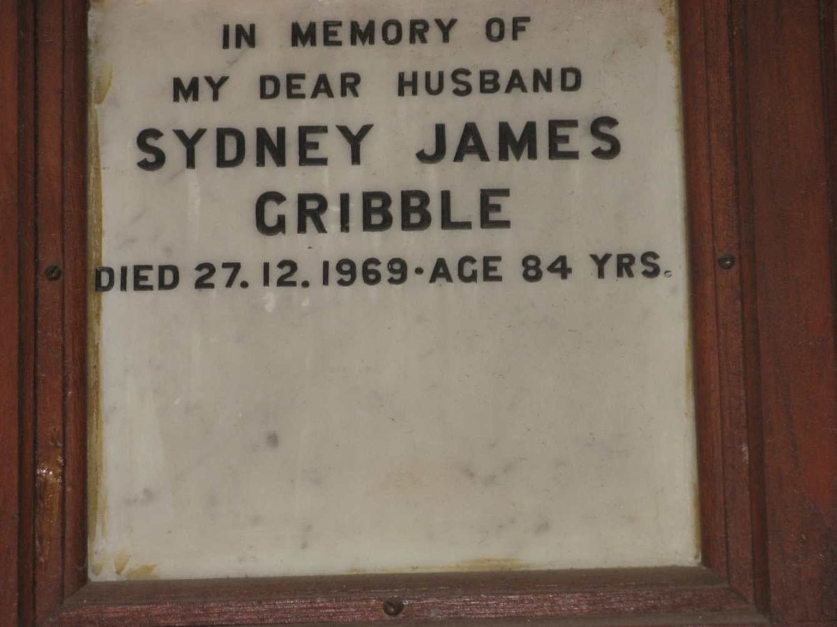 GRIBBLE Sydney James -1969