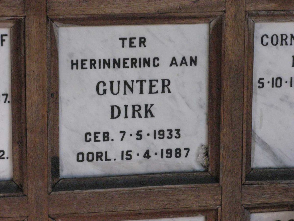 GUNTER Dirk 1933-1987