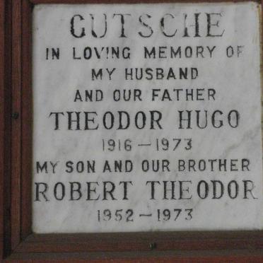 GUTSCHE Theodor Hugo 1916-1973 :: GUTSCHE Robert Theodor 1952-1973
