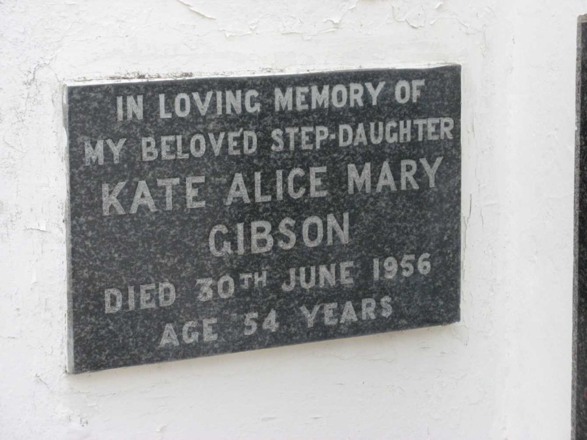 GIBSON Kate Alice Mary -1956