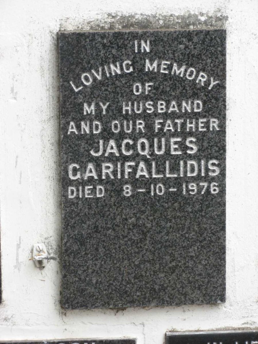 GARIFALLIDIS Jacques -1976