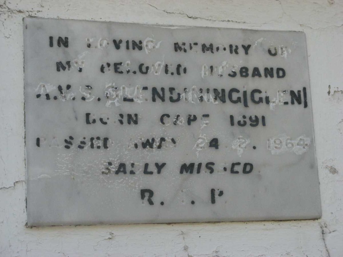 GLENDINING A.M.S. 1891-1964