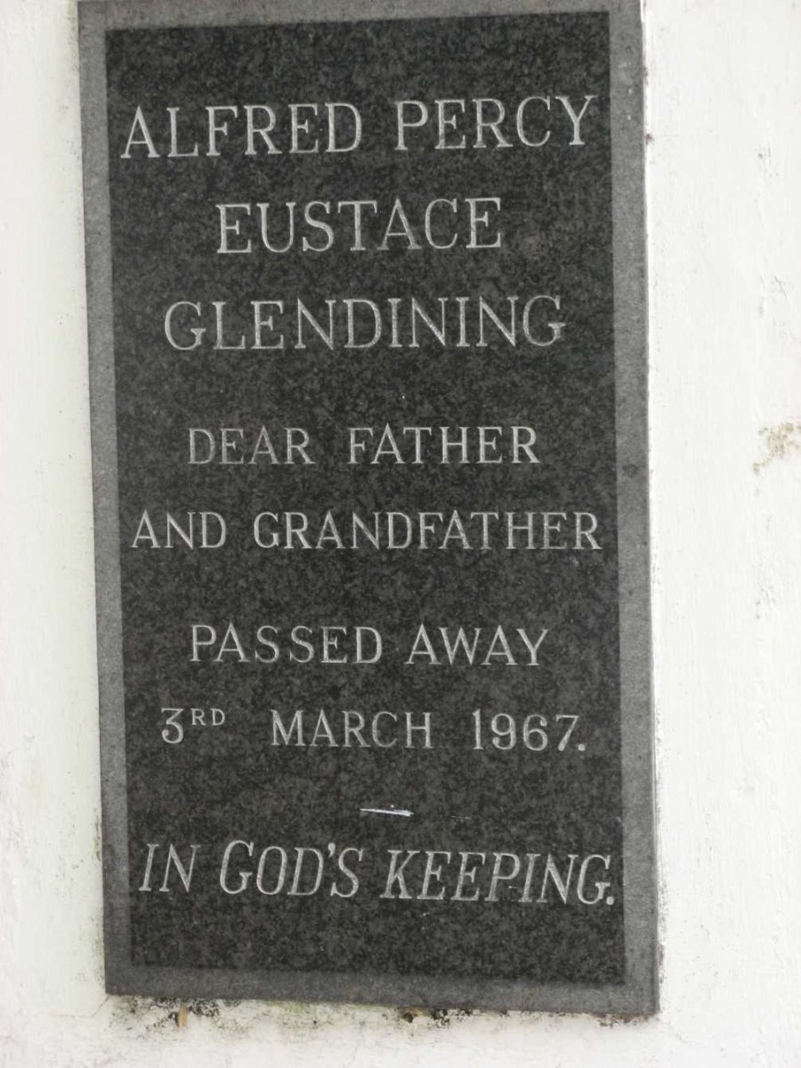 GLENDINING Alfred Percy Eustace -1967