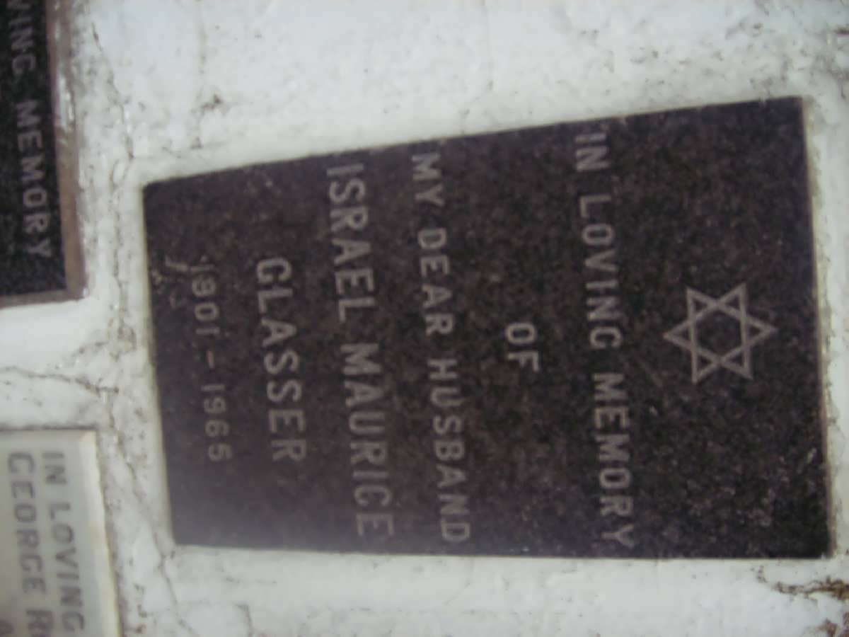 GLASSER Israel Maurice 1901-1965